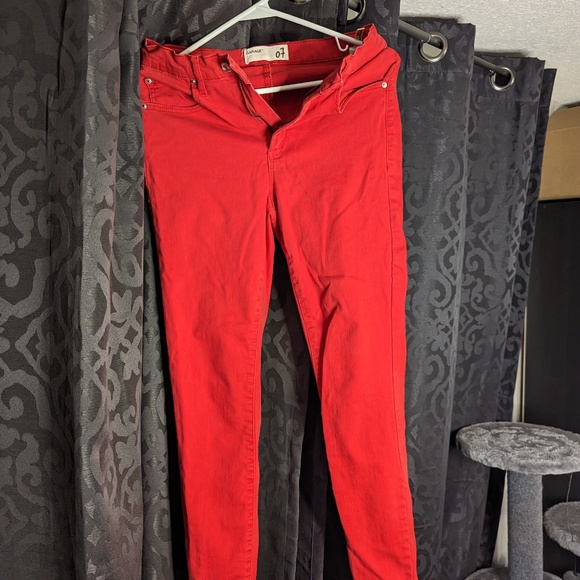 Garage Red Skinny Jeans - Picture 1 of 1